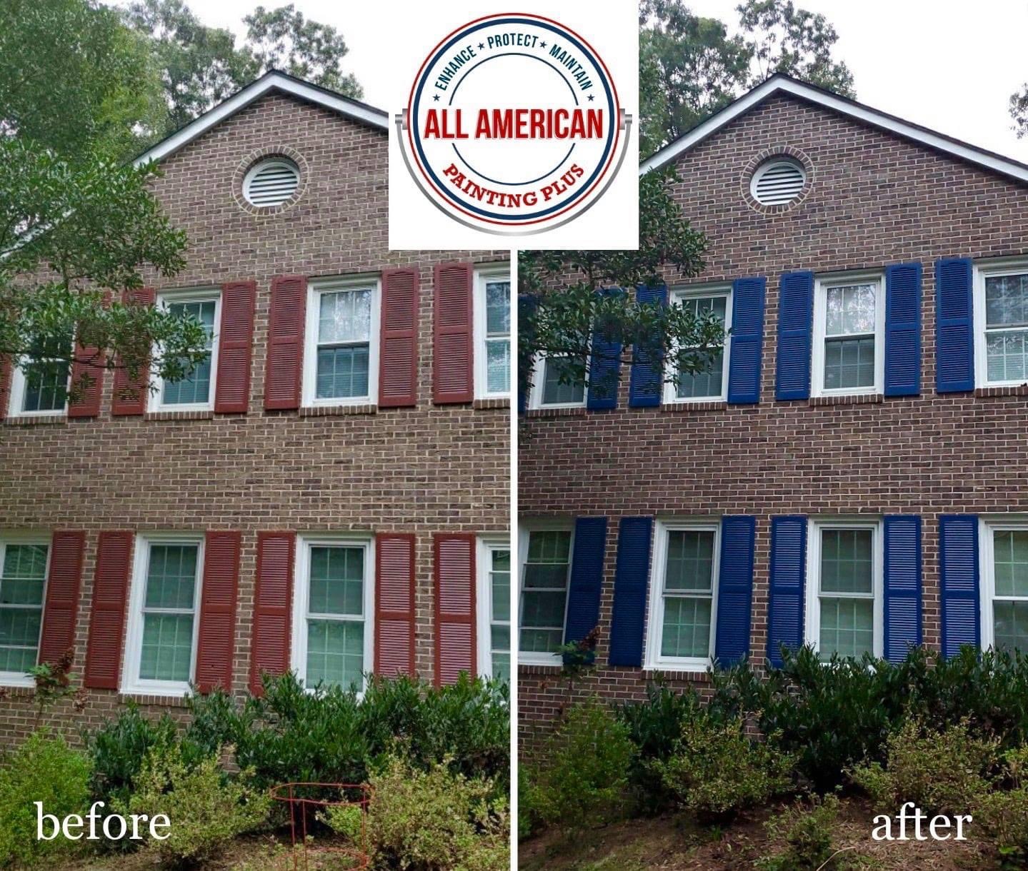 Exterior Shutters Painting