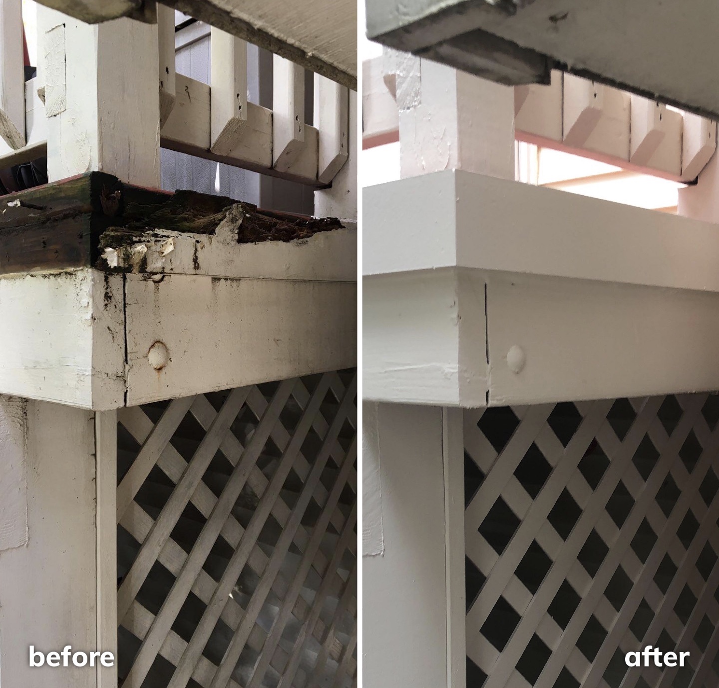 Stairs repair before&after