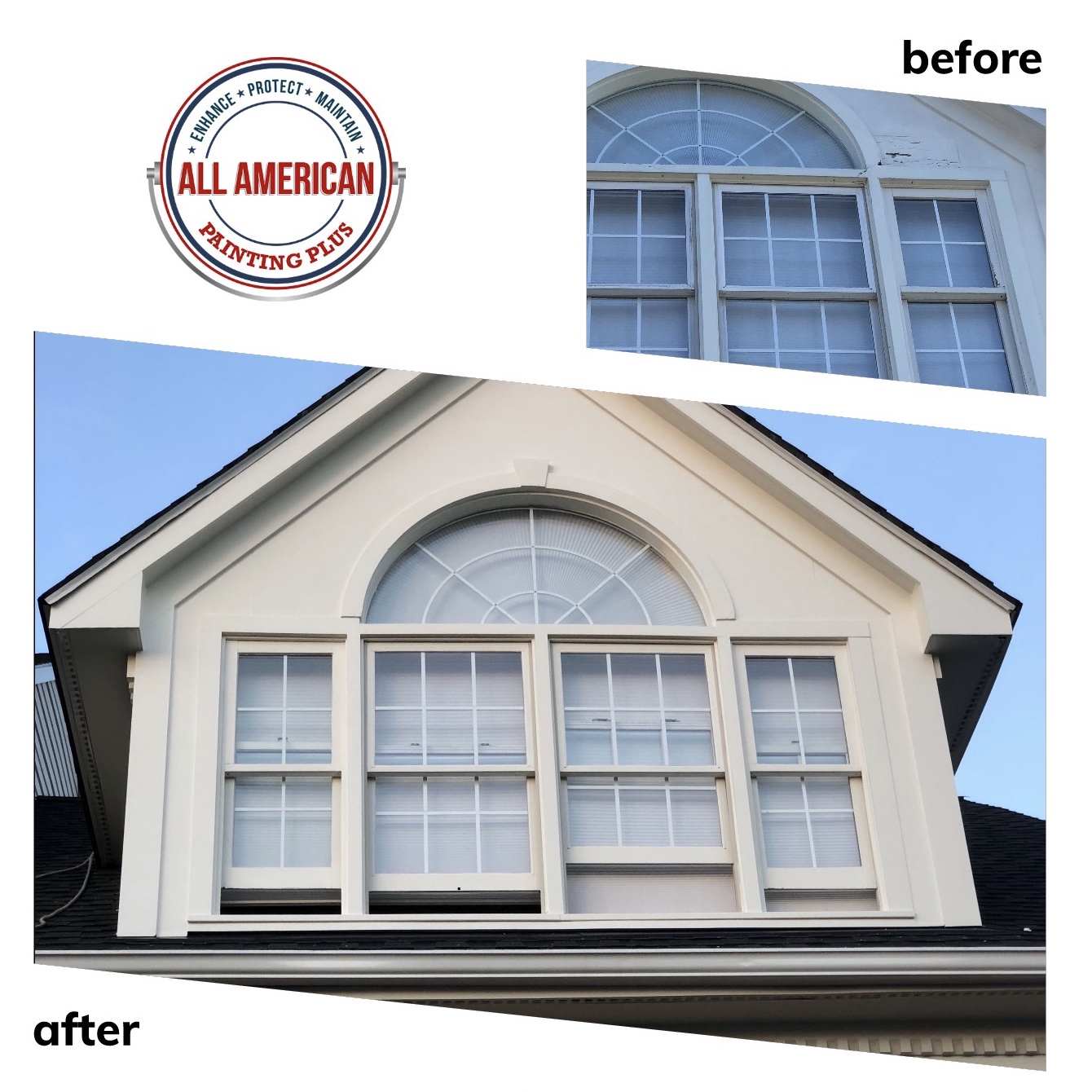 Exterior home repair before&after