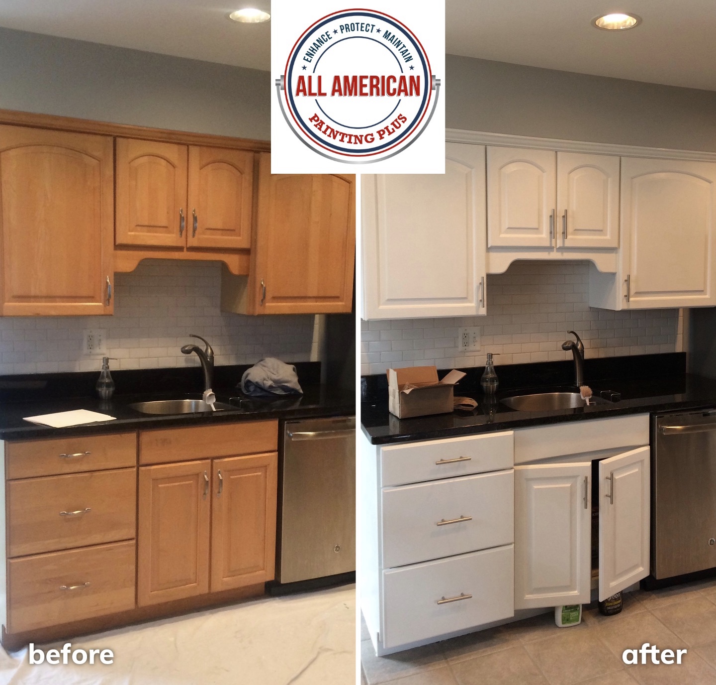 Kitchen renovation before&after